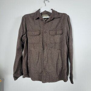 Grayers Outdoor Garments Cold Weather Rated Mens Brown Cotton Shirt Jacket Large